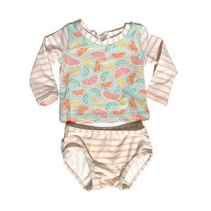 Ruffle Butts 6-12 month 2 piece girls swimsuit